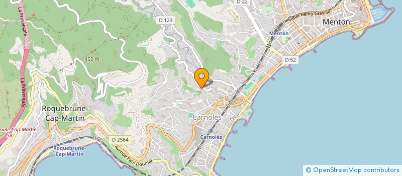 localisation de l'entreprise FIBERTEX MEDITERRANEE à ROQUEBRUNE-CAP-MARTIN