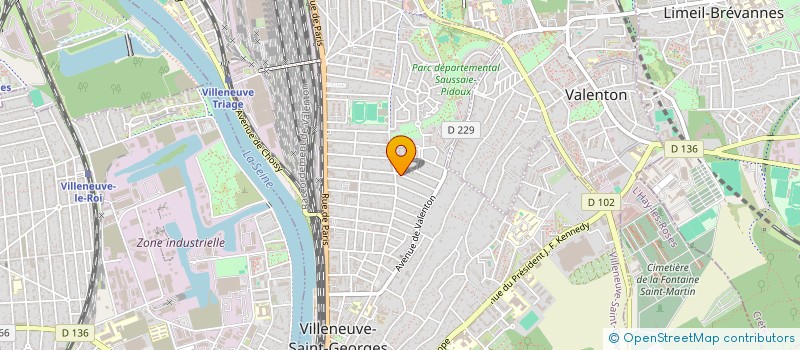 localisation de l'entreprise FIBESI  VILLENEUVE-SAINT-GEORGES