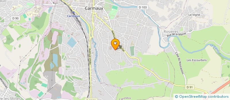 localisation de l'entreprise FIBMAT à CARMAUX