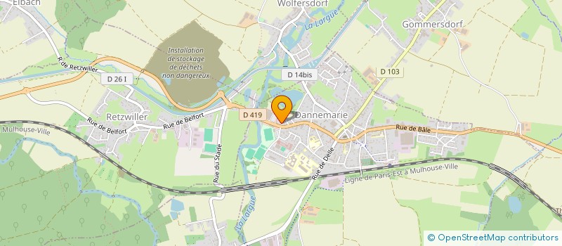 localisation de l'entreprise FIBO  DANNEMARIE