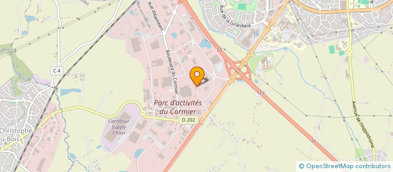 localisation de l'entreprise FIBON HOLDING à CHOLET