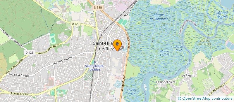 localisation de l'entreprise FIBOVEST à SAINT-HILAIRE-DE-RIEZ