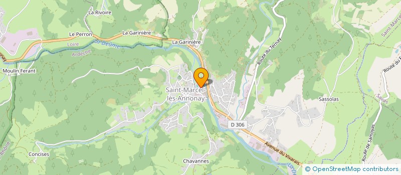 localisation de l'entreprise FIBOX à SAINT-MARCEL-LES-ANNONAY