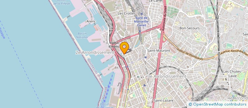 localisation de l'entreprise FIBR'AZUR à MARSEILLE