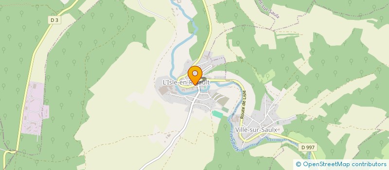 localisation de l'entreprise FIBR'EST à L'ISLE-EN-RIGAULT