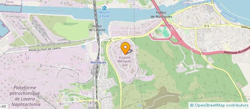 localisation de l'entreprise FIBRA à MARTIGUES