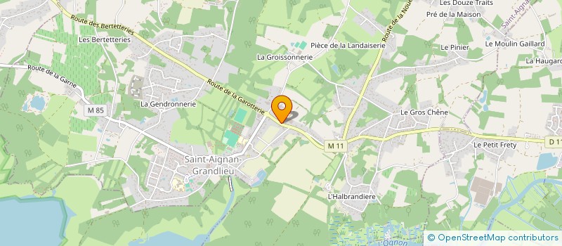 localisation de l'entreprise FIBRACCO à SAINT-AIGNAN-GRANDLIEU