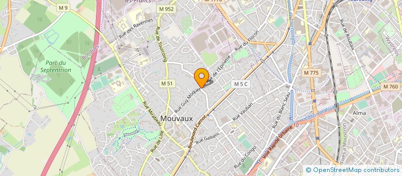 localisation de l'entreprise FIBRADECO à MOUVAUX