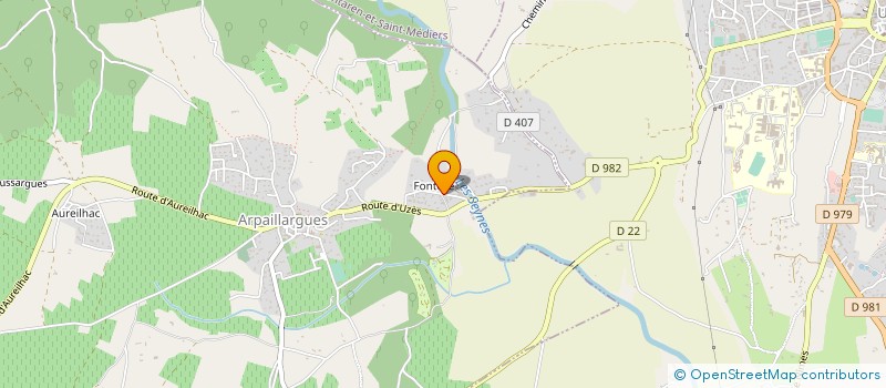 localisation de l'entreprise FIBRATECH  ARPAILLARGUES-ET-AUREILLAC