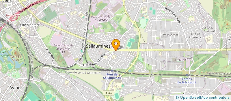 localisation de l'entreprise FIBRATHOME  SALLAUMINES
