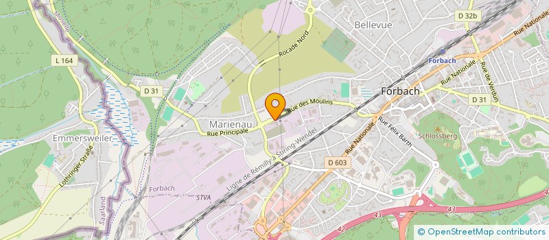 localisation de l'entreprise FIBRE AGGLO FORBACH  FORBACH