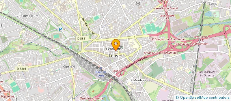 localisation de l'entreprise FIBRE CANOPEE  LENS