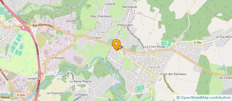 localisation de l'entreprise FIBRE & CO à LIMOGES
