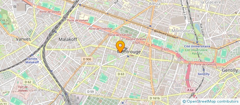 localisation de l'entreprise FIBRE & COMMUNICATION à MONTROUGE