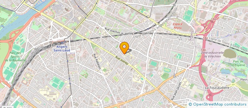 localisation de l'entreprise FIBRE COULEURS à ANGERS