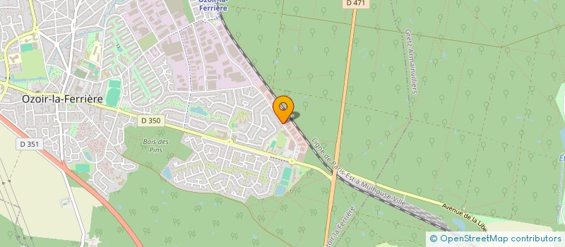 localisation de l'entreprise FIBRE G à OZOIR-LA-FERRIERE