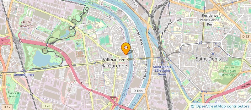 localisation de l'entreprise FIBRE & GO à VILLENEUVE-LA-GARENNE