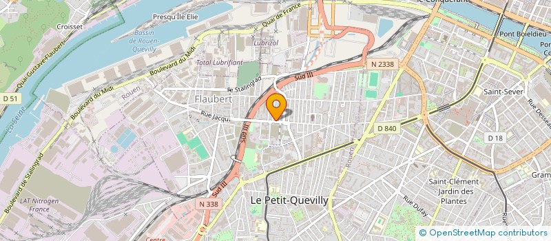 localisation de l'entreprise FIBRE LUMIERE TELECOM à LE PETIT-QUEVILLY
