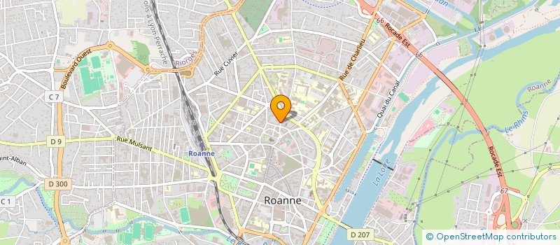 localisation de l'entreprise FIBRE OPTIC à ROANNE