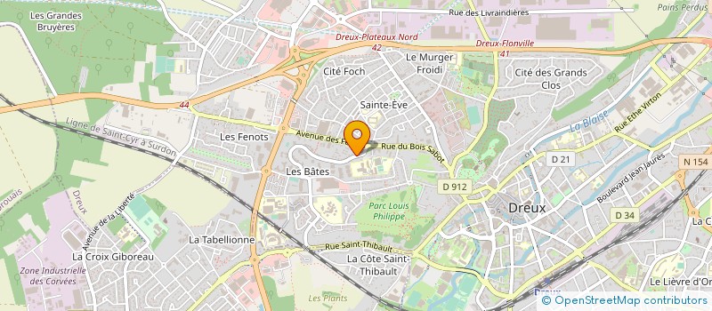 localisation de l'entreprise FIBRE OPTIQUE-I à DREUX