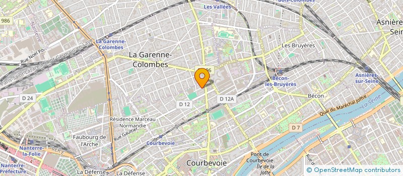 localisation de l'entreprise FIBRE TECH.COM à COURBEVOIE