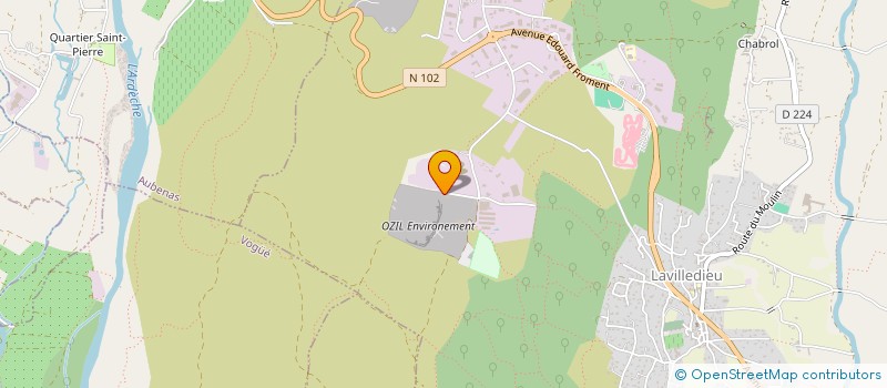 localisation de l'entreprise FIBREC  LAVILLEDIEU