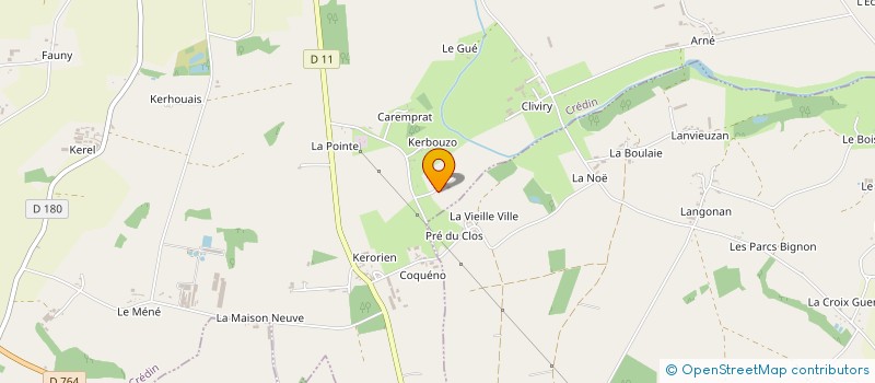 localisation de l'entreprise FIBREIZH  CREDIN