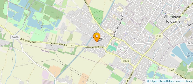 localisation de l'entreprise FIBRELEC 31  FROUZINS