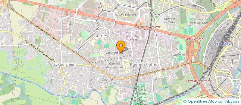 localisation de l'entreprise FIBRENET à STRASBOURG
