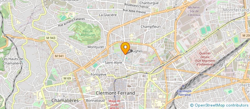 localisation de l'entreprise FIBRES ARTISANES  CLERMONT-FERRAND