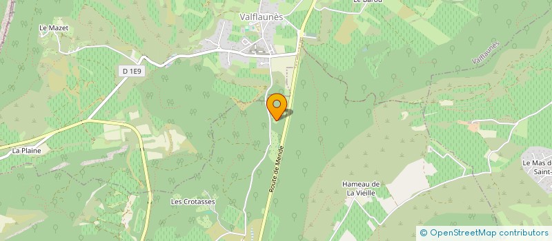 localisation de l'entreprise FIBRES ET BATELEURS  SAINT-MATHIEU-DE-TREVIERS