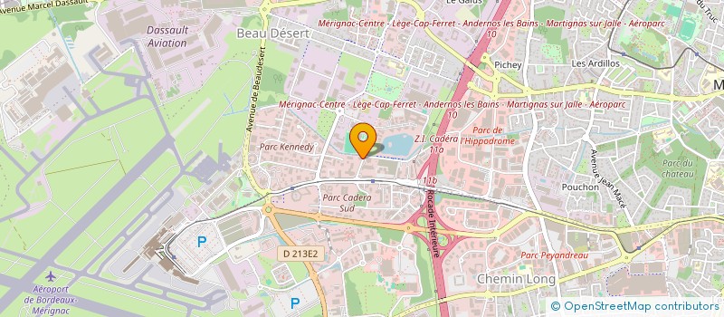 localisation de l'entreprise FIBRES PLUS COM  MERIGNAC
