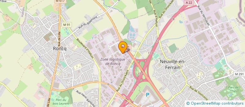 localisation de l'entreprise FIBREXCO à RONCQ