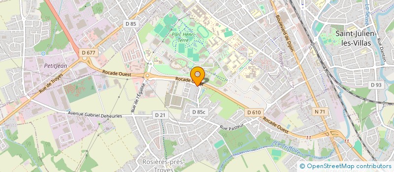 localisation de l'entreprise FIBRO ACTIONS AUBE  ROSIERES-PRES-TROYES