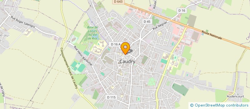 localisation de l'entreprise FIBRO-ESPOIR CAUDRY à CAUDRY