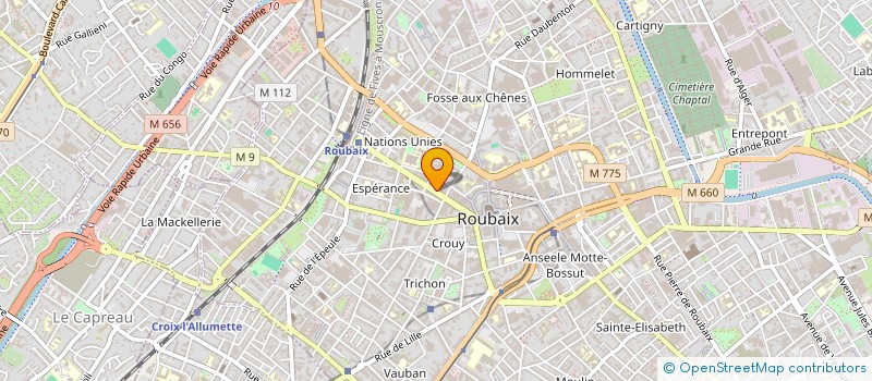 localisation de l'entreprise FIBRO NORD  ROUBAIX