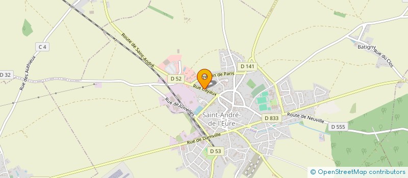 localisation de l'entreprise FIBROCCO à SAINT-ANDRE-DE-L'EURE