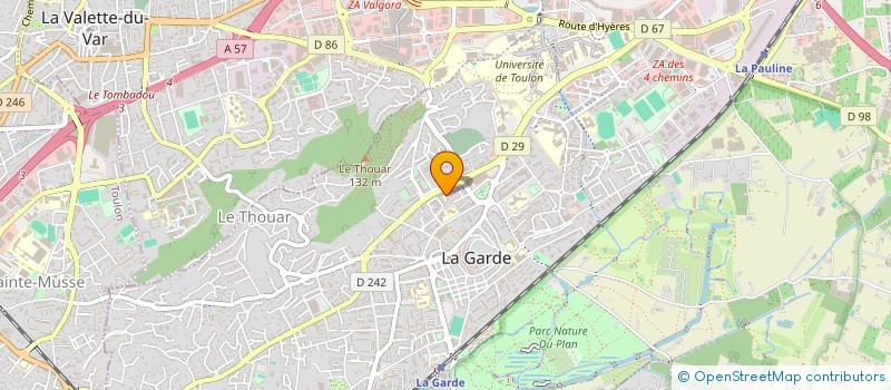 localisation de l'entreprise FIBROMALGIE L AVENIR EN QUESTION à LA GARDE