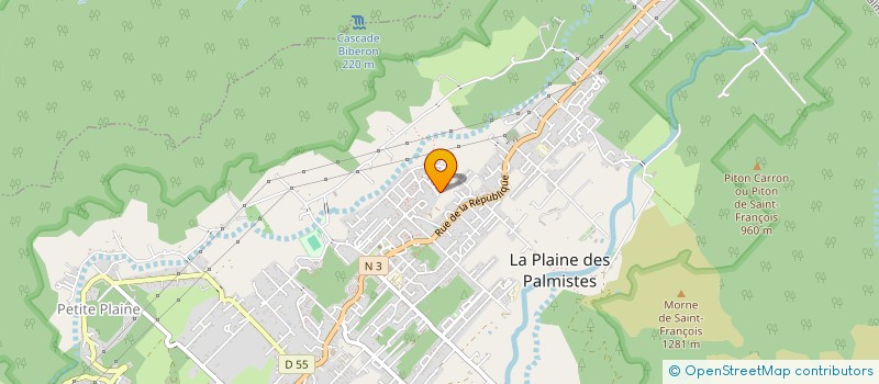 localisation de l'entreprise FIBROMYALGIE ESPOIR REUNION à LA PLAINE-DES-PALMISTES