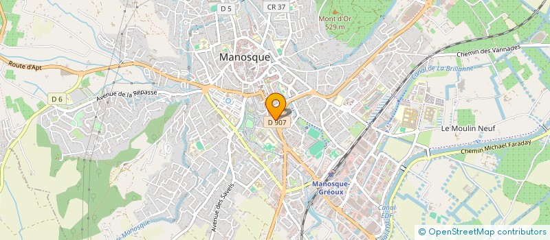 localisation de l'entreprise FIBROMYALGIE ESPOIR (SORTONS DE L'OMBRE) à MANOSQUE