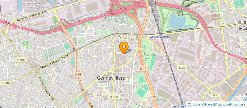 localisation de l'entreprise FIBROTECH à GENNEVILLIERS