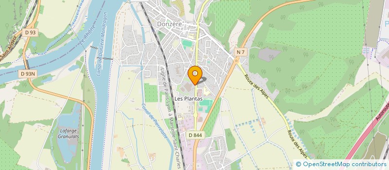 localisation de l'entreprise FIBTEL  DONZERE