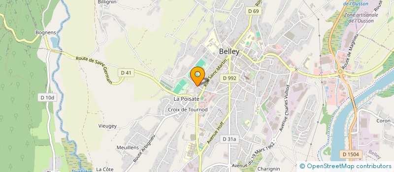 localisation de l'entreprise FIBULA  BELLEY