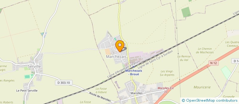 localisation de l'entreprise FICAR à MARCHEZAIS