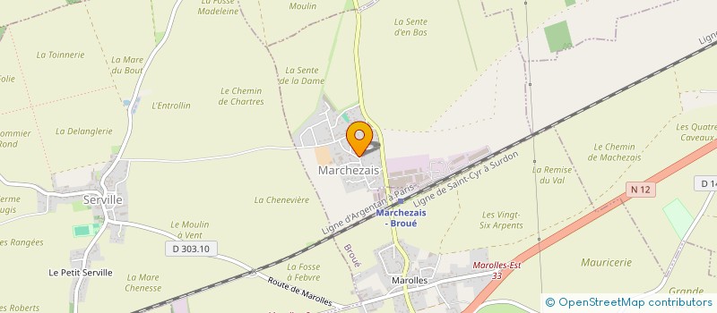 localisation de l'entreprise FICAR-IMMO à MARCHEZAIS