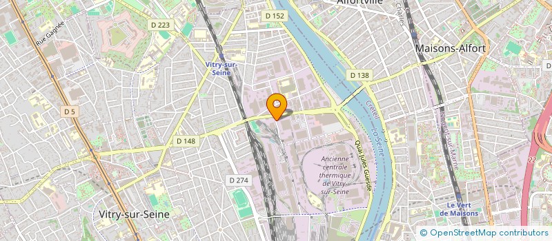 localisation de l'entreprise FICARO à VITRY-SUR-SEINE