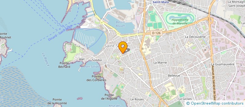 localisation de l'entreprise FICELLE ET CHOCOLAT à SAINT-MALO