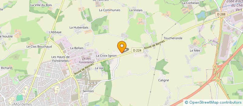 localisation de l'entreprise FICEOS FORMATION  MORDELLES