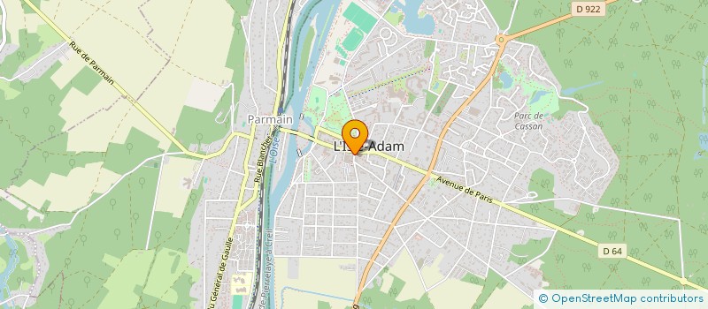 localisation de l'entreprise FICHAUX SUCCESSION à L'ISLE-ADAM