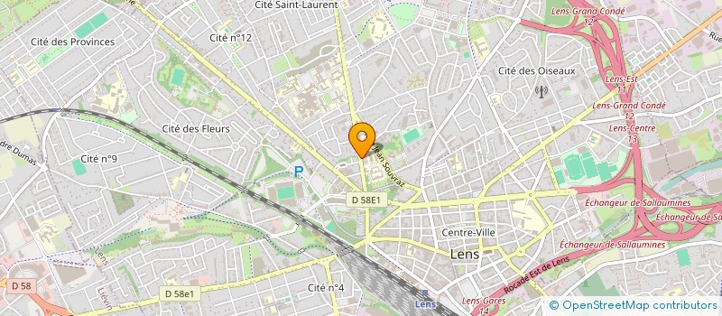 localisation de l'entreprise FICHEX AUTOMOBILES à LENS